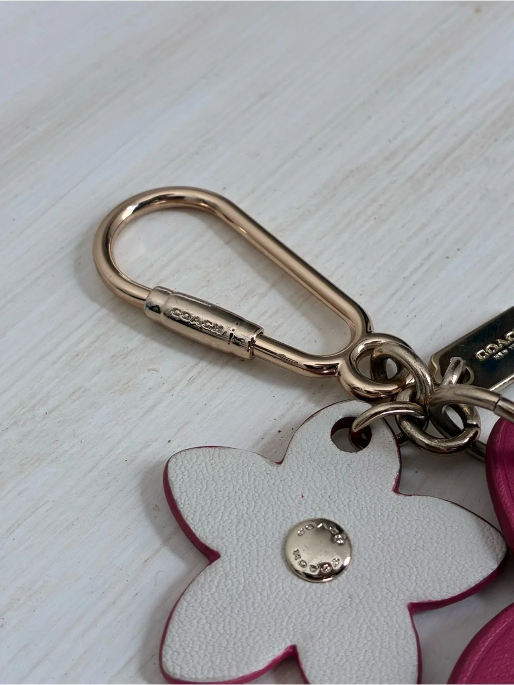Coach Flower Bag Charm Key Chain